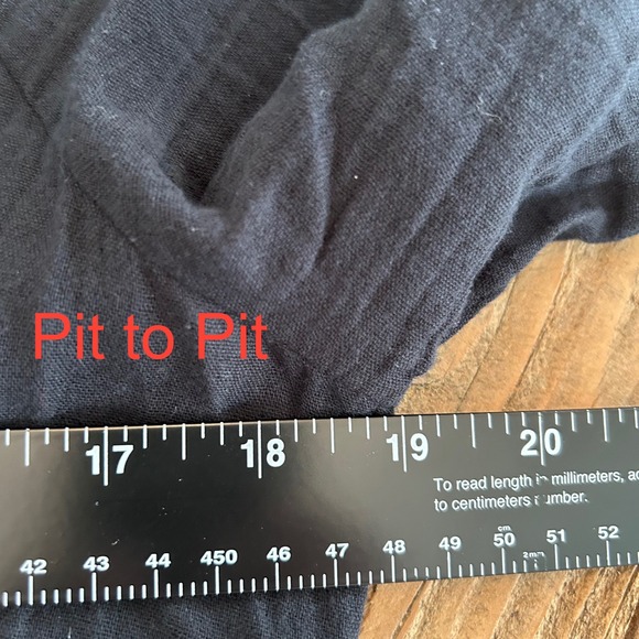 Old Navy SS Demi Swing Dress Black Jack Cotton Gauze Ruffle V-Neck Small NWT - Picture 8 of 12